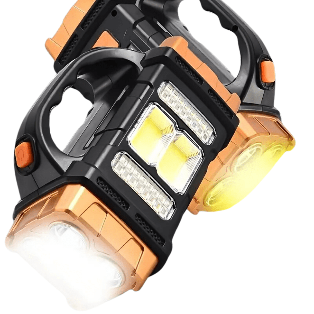 Rugged 4-in-1 Solar Emergency Torch and Power Bank