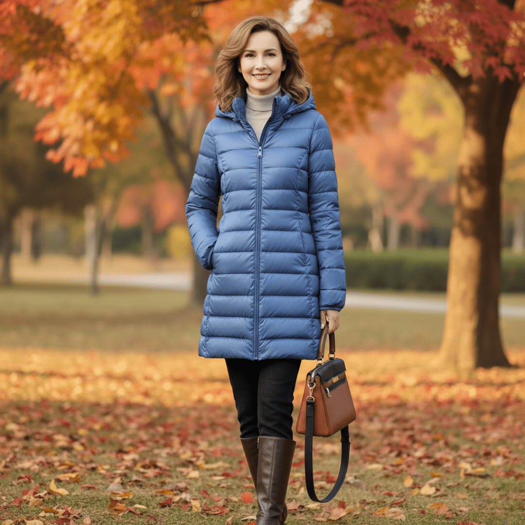 Lightweight Packable Down Coat with Detachable Hood-Field & Wild
