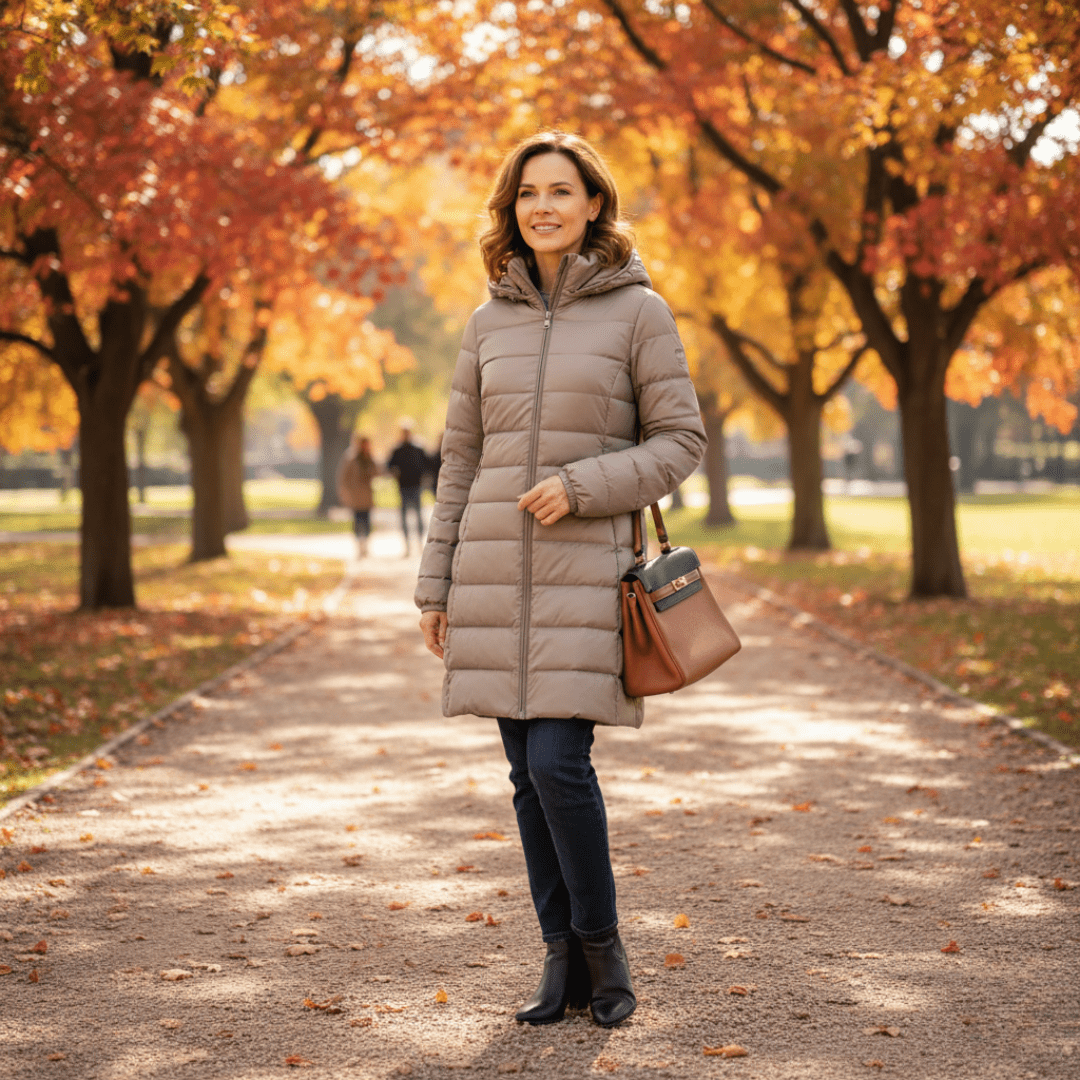 Lightweight Packable Down Coat with Detachable Hood-Field & Wild