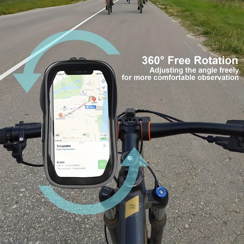 Waterproof Bike Phone Holder with 360° Rotating Mount-Field & Wild