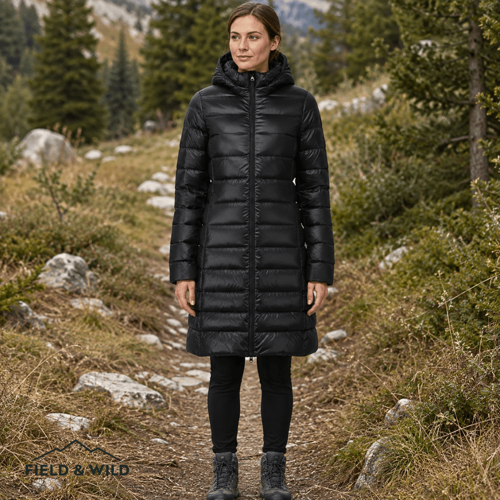 Women’s Longline Insulated Jacket with Removable Hood-Field & Wild