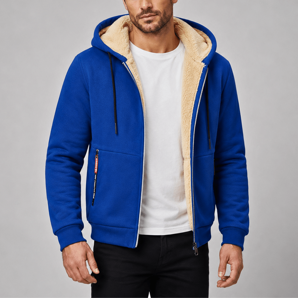 Men’s Hooded Outdoor Jacket with Fleece Lining-Field & Wild