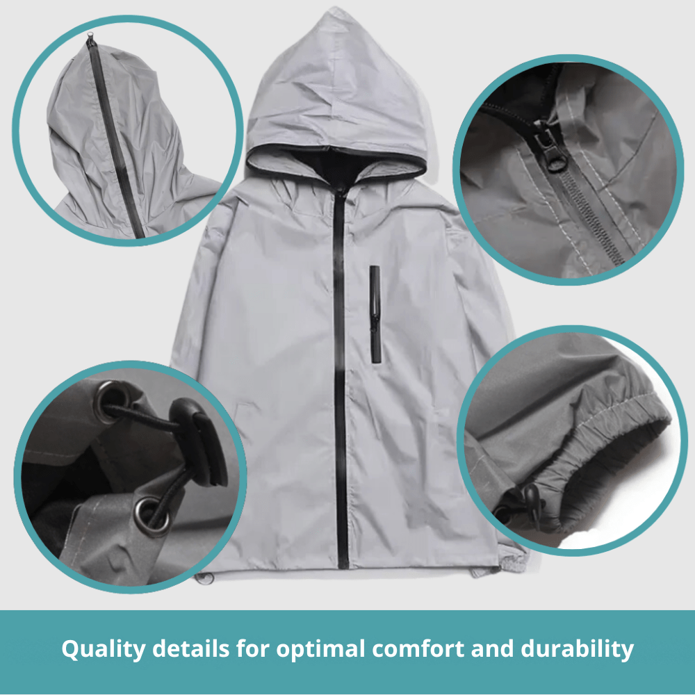 Waterproof Reflective Outdoor Jacket for Hiking & Cycling-Field & Wild