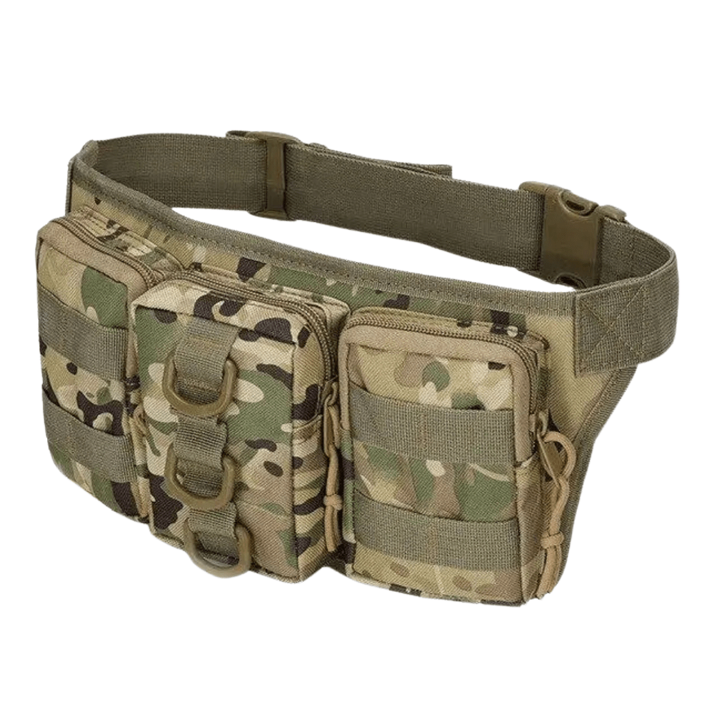 Tactical 5L Waist Pack with Zipped Compartments - Field & Wild-Field & Wild