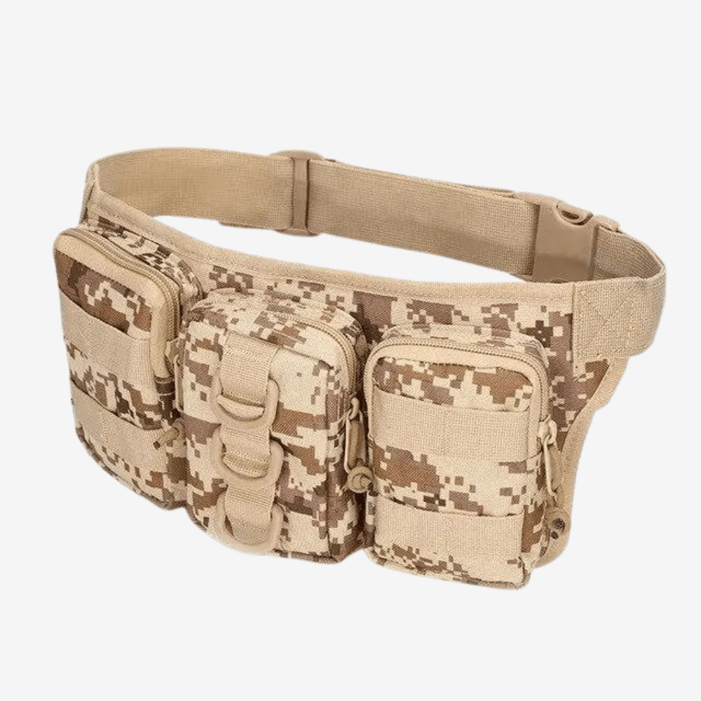 Tactical 5L Waist Pack with Zipped Compartments - Field & Wild-Field & Wild