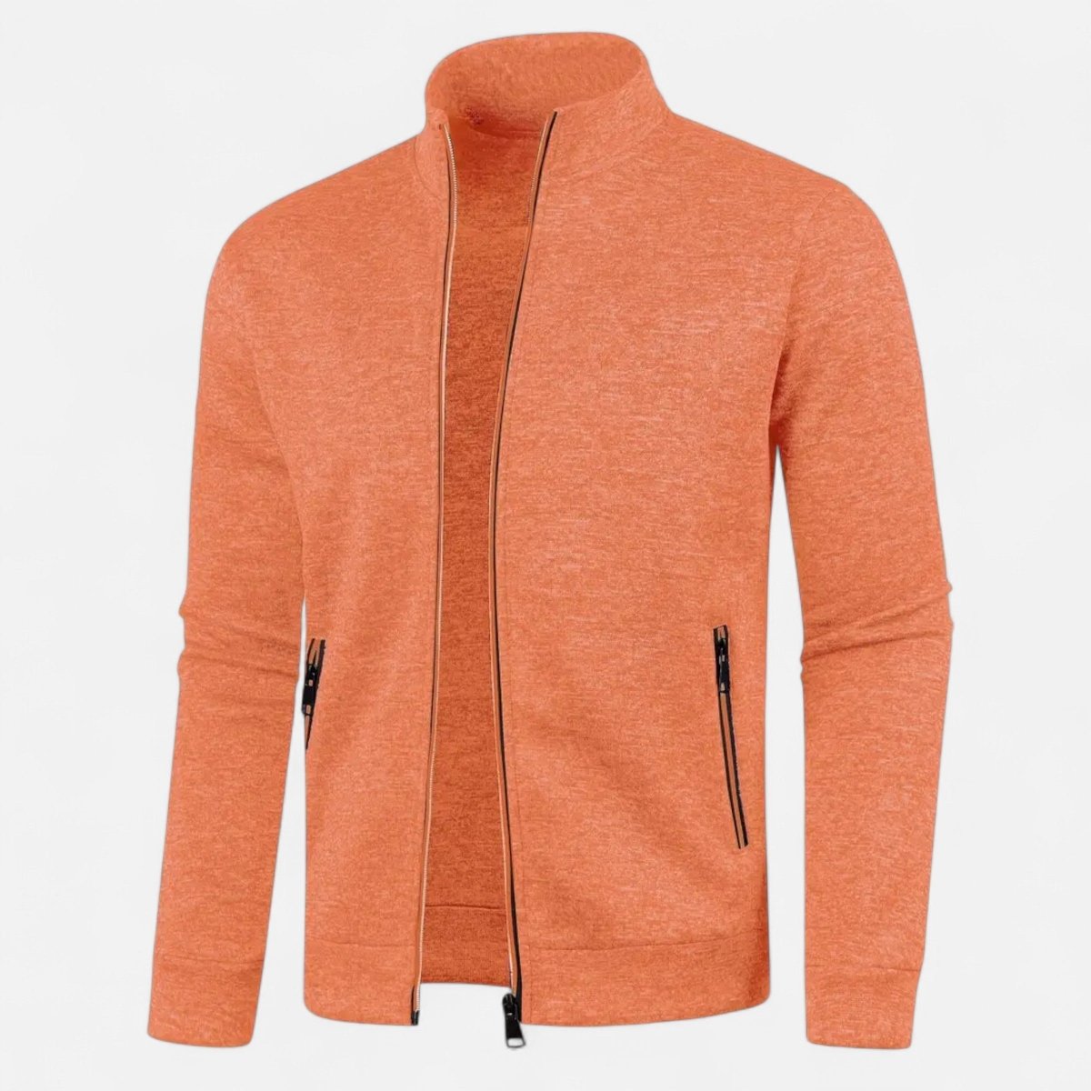 Full-Zip Knitted Cardigan for Outdoor Layering-Field & Wild