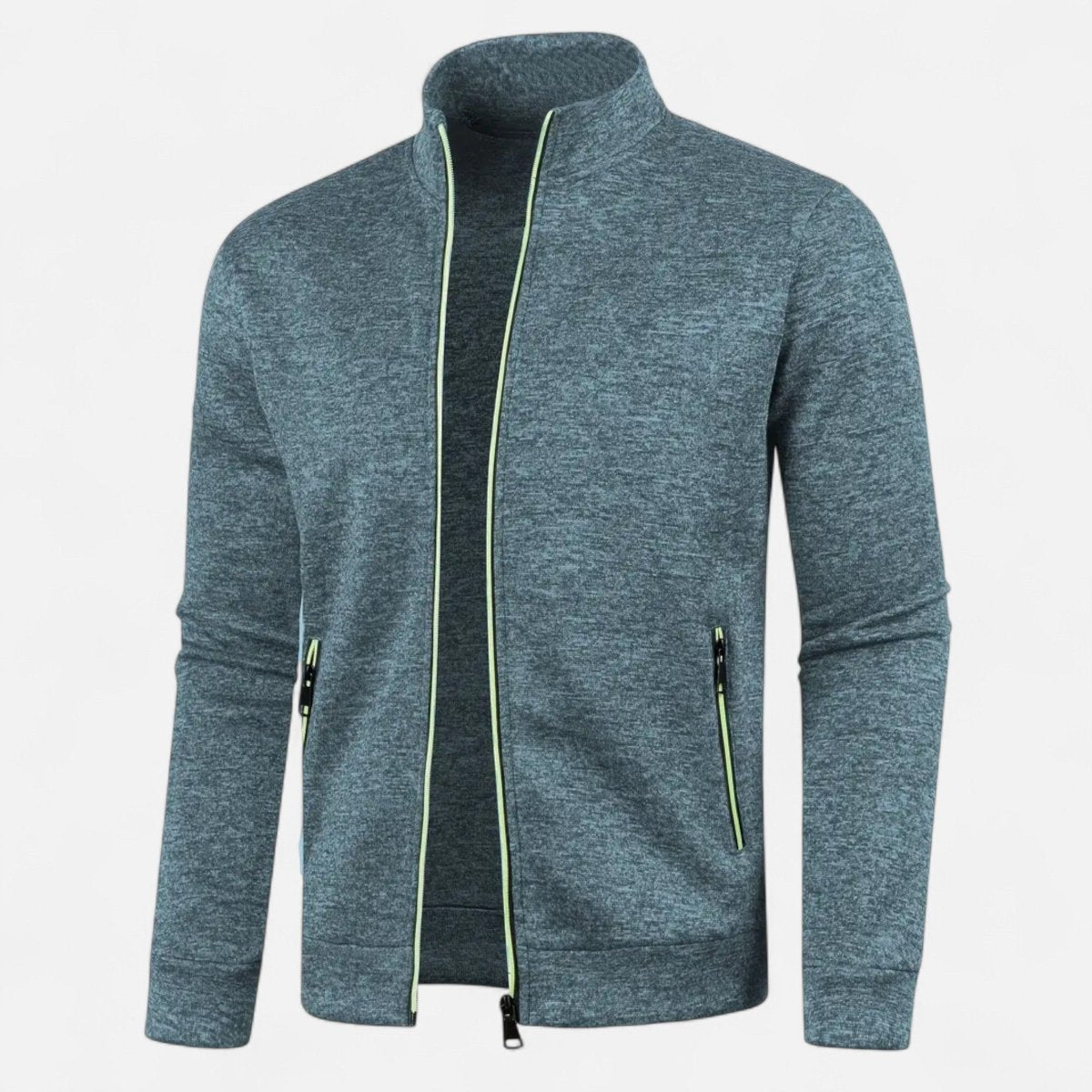 Full-Zip Knitted Cardigan for Outdoor Layering-Field & Wild