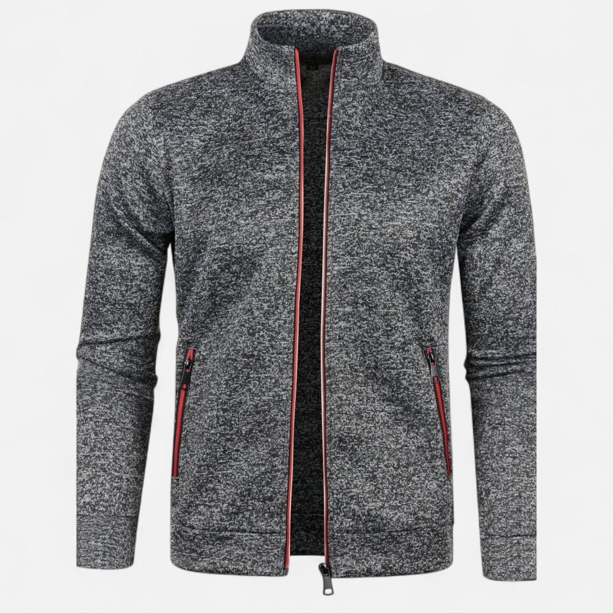 Full-Zip Knitted Cardigan for Outdoor Layering-Field & Wild