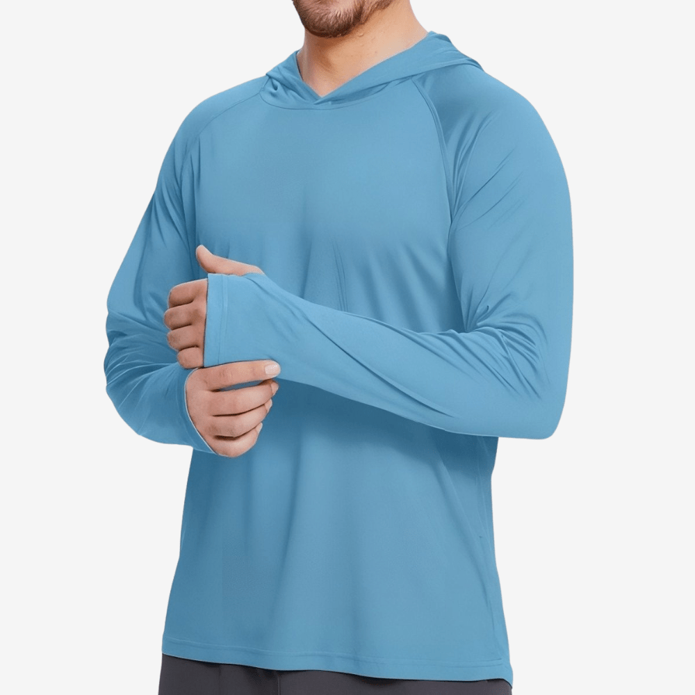 Men’s Breathable Long Sleeve Hiking T-Shirt with UV Protection-Field & Wild