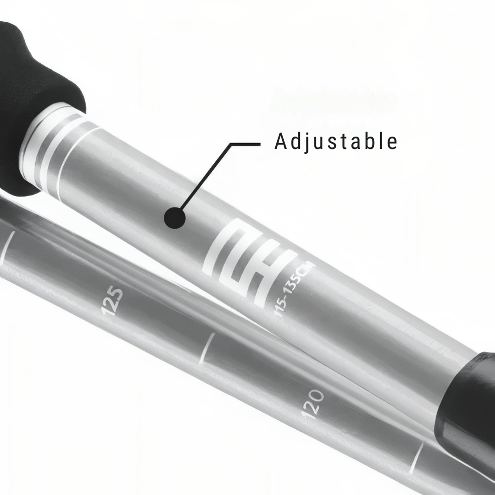 Adjustable Folding Trekking Poles with Lightweight Aluminium Design-Field & Wild