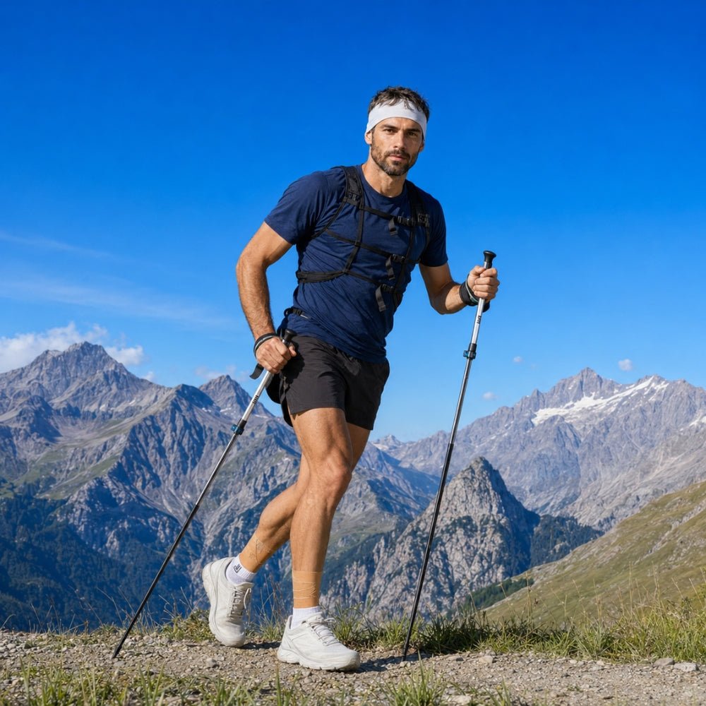 Adjustable Folding Trekking Poles with Lightweight Aluminium Design-Field & Wild