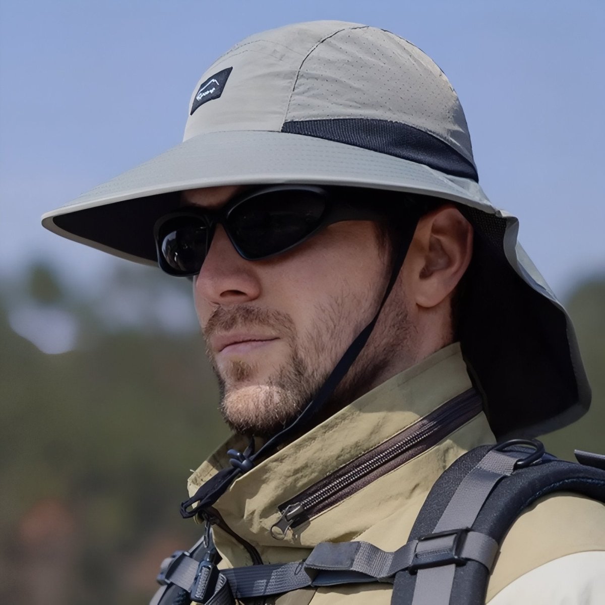 Lightweight Hiking Hat with Neck Shield & Breathable Design-Field & Wild