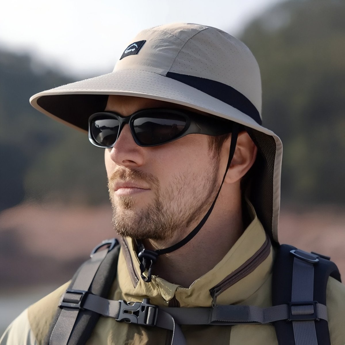 Lightweight Hiking Hat with Neck Shield & Breathable Design-Field & Wild