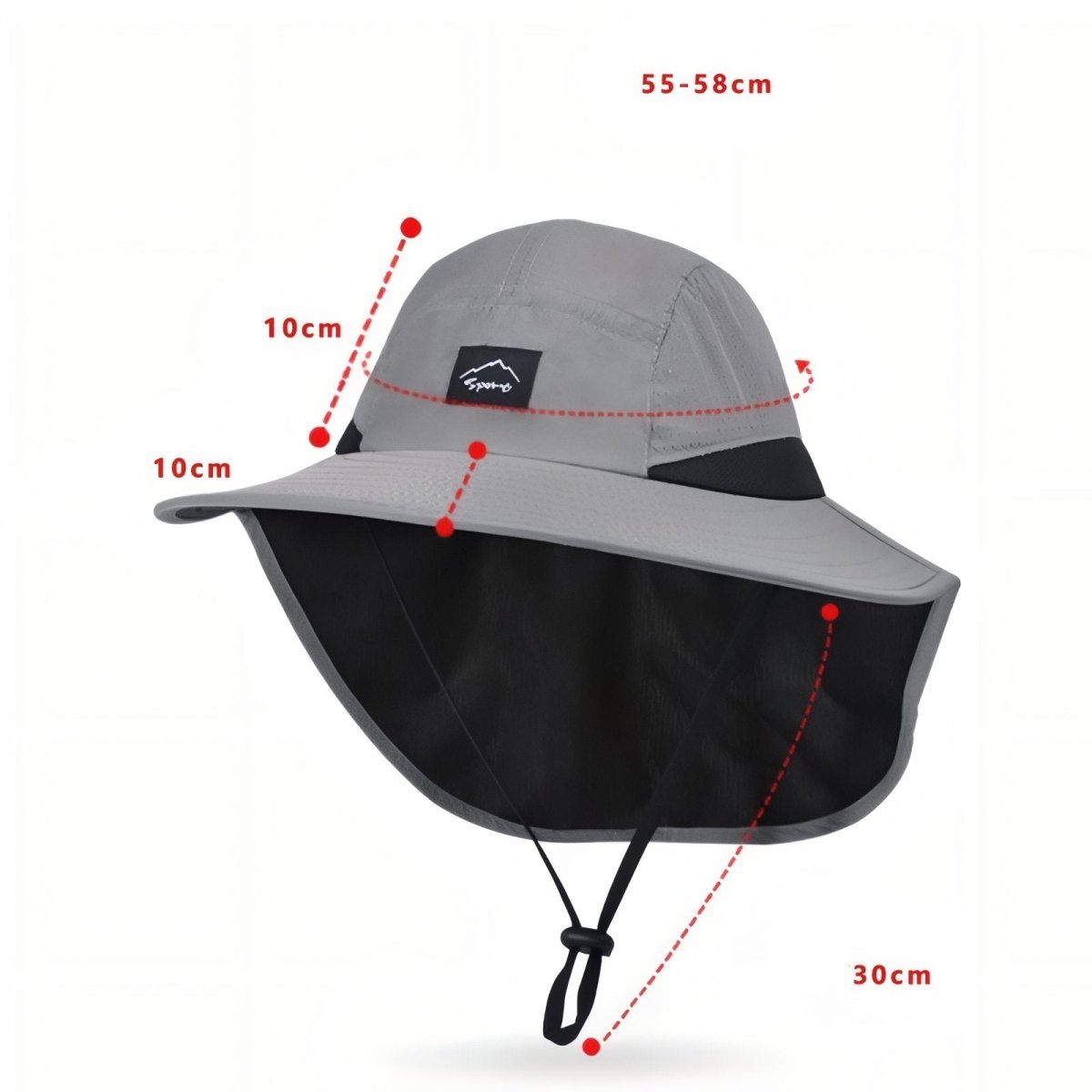 Lightweight Hiking Hat with Neck Shield & Breathable Design-Field & Wild