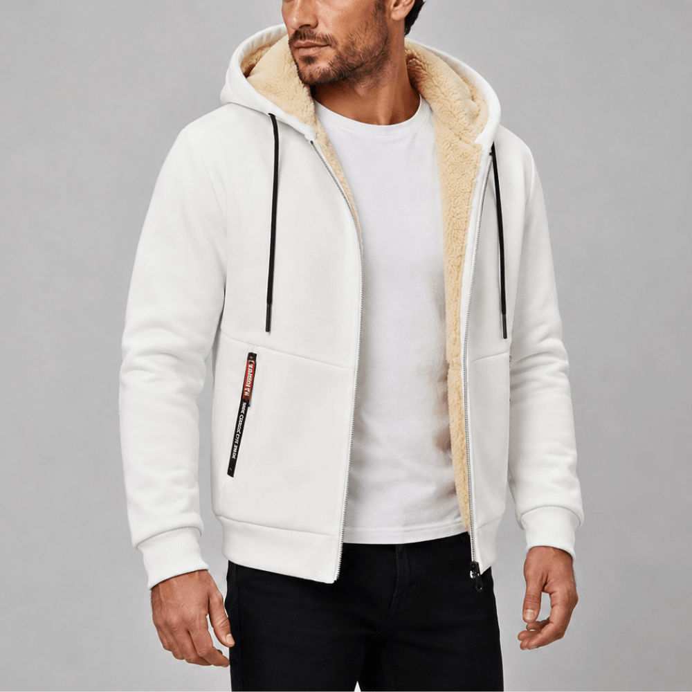 Men’s Hooded Outdoor Jacket with Fleece Lining-Field & Wild