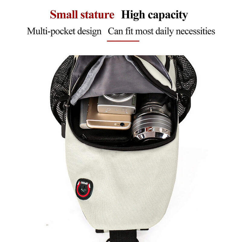 Lightweight 5L Crossbody Bag with Multi-Compartment Design-Field & Wild
