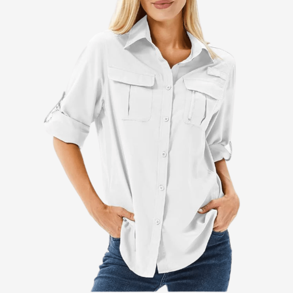 Women’s Lightweight Long Sleeve Hiking Shirt with UV Protection-Field & Wild