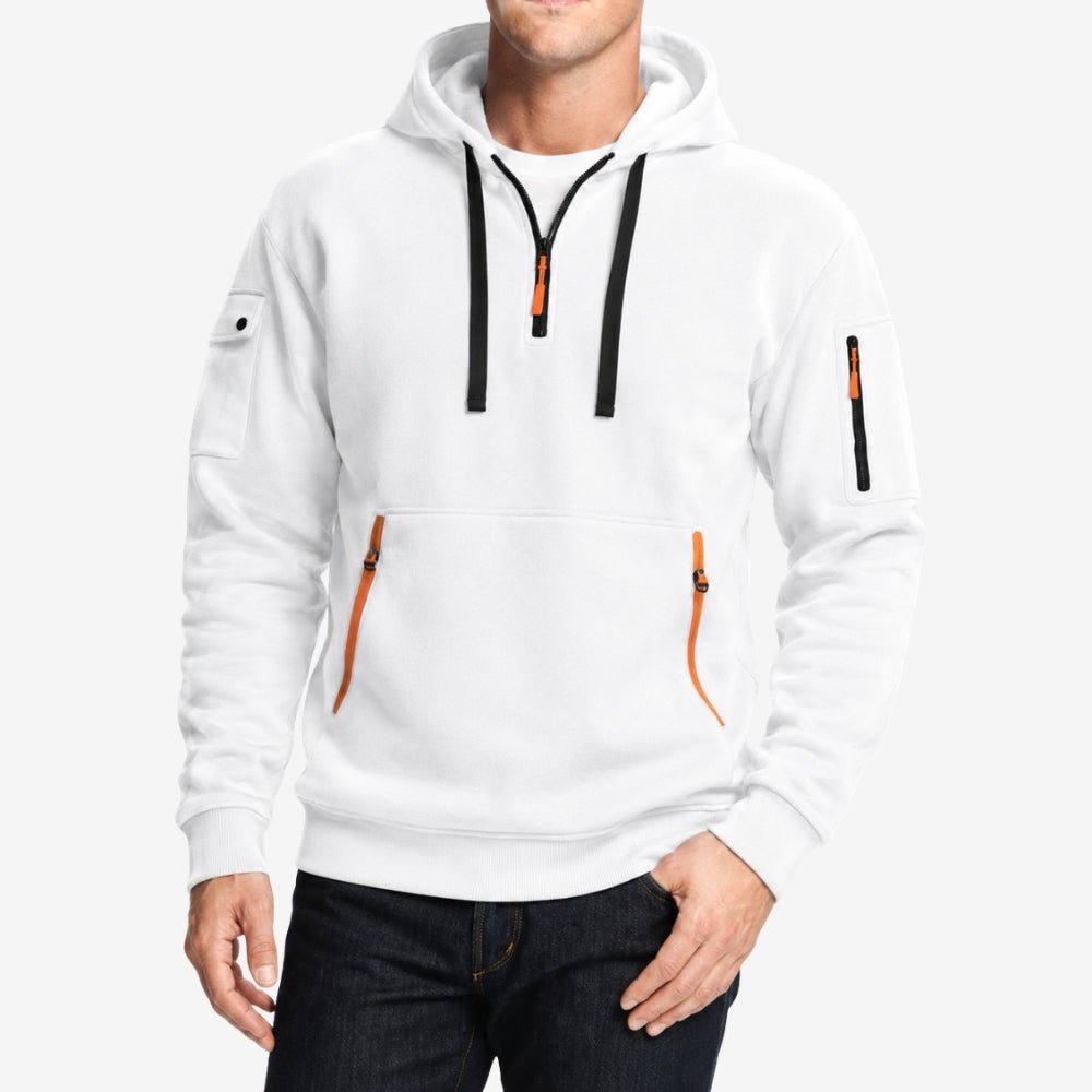 Breathable Half-Zip Hoodie for Outdoor Walking & Layering-Field & Wild