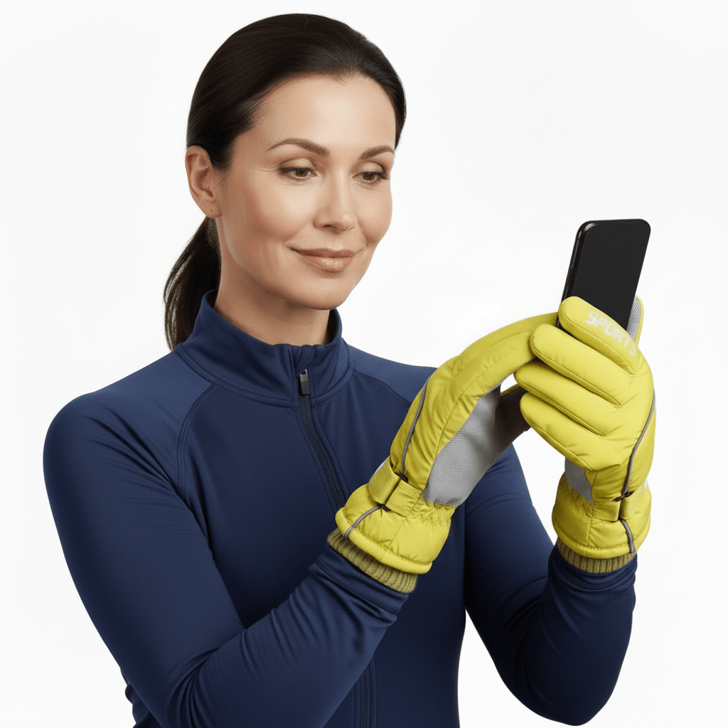 Touchscreen Ski Gloves with Thermal Waterproof Protection-Field & Wild