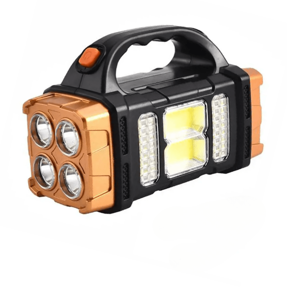 Rugged 4-in-1 Solar Emergency Torch and Power Bank