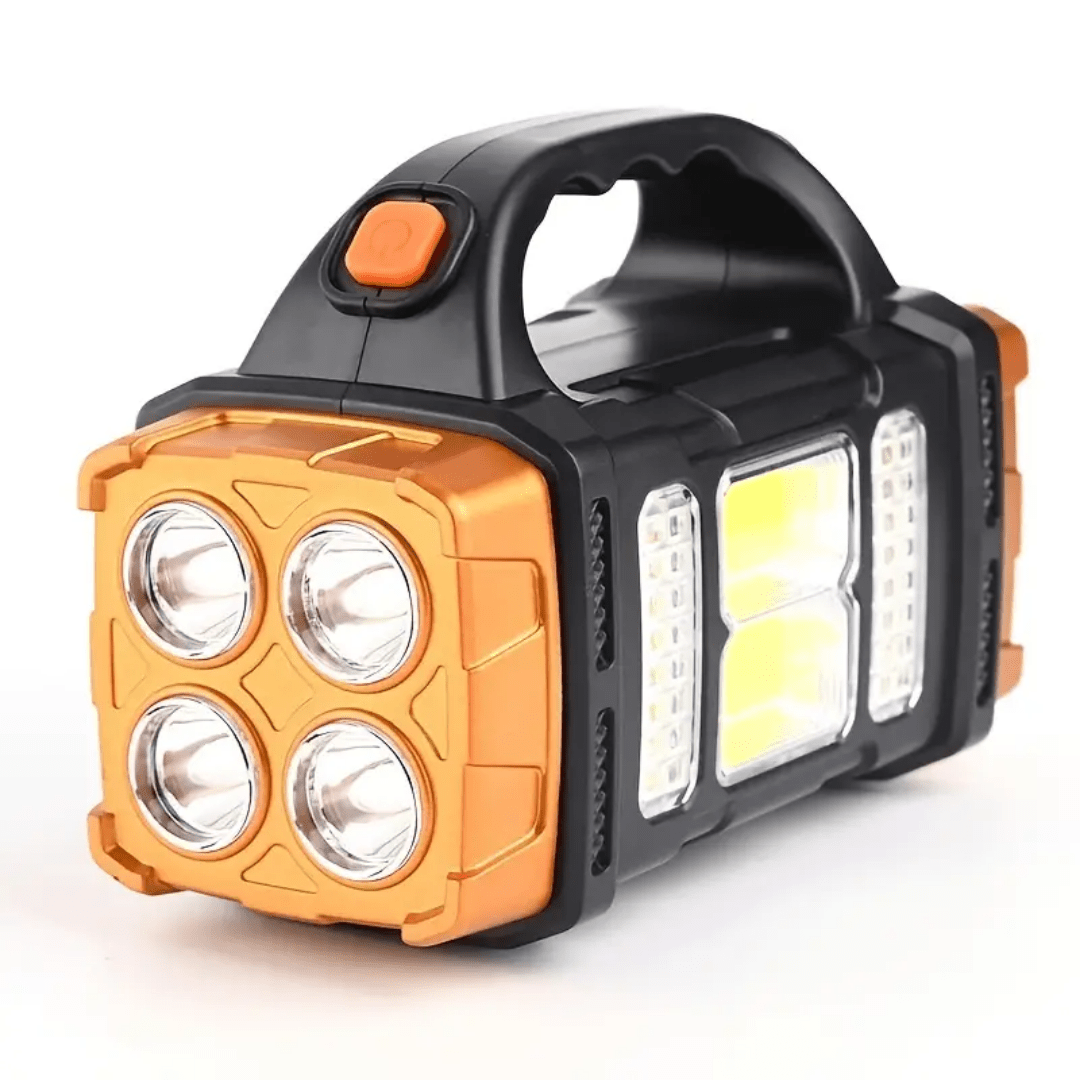 Rugged 4-in-1 Solar Emergency Torch and Power Bank