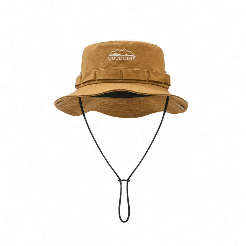 Breathable Cotton Hiking Hat with Adjustable Wide Brim - Field & Wild-Field & Wild