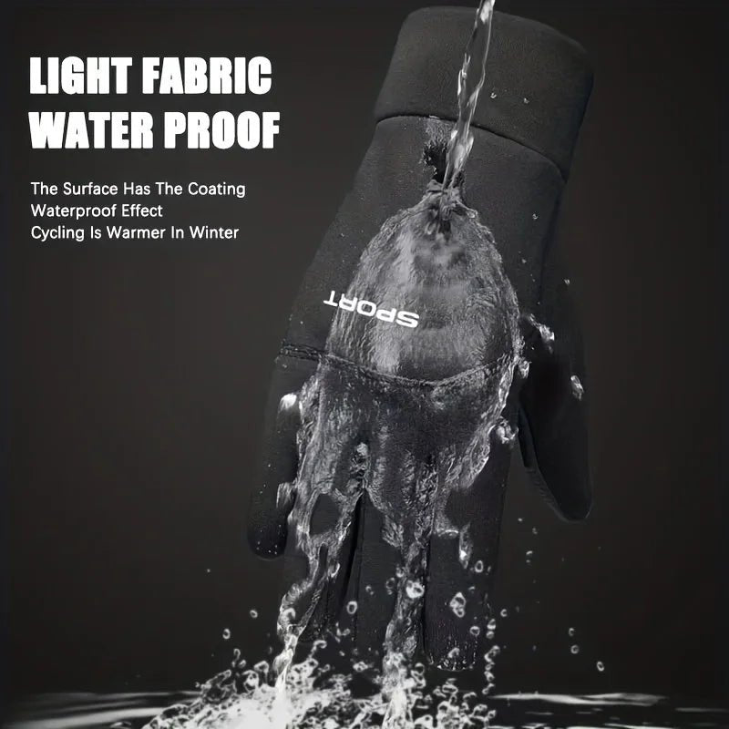 Thermal Waterproof Cycling Gloves with Touchscreen Grip-Field & Wild